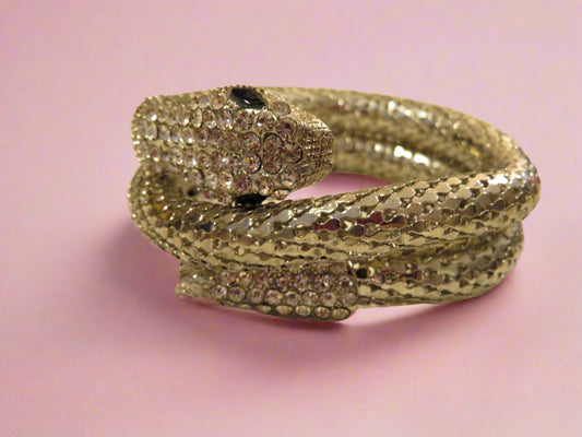 Silver Retro Snake Bracelet