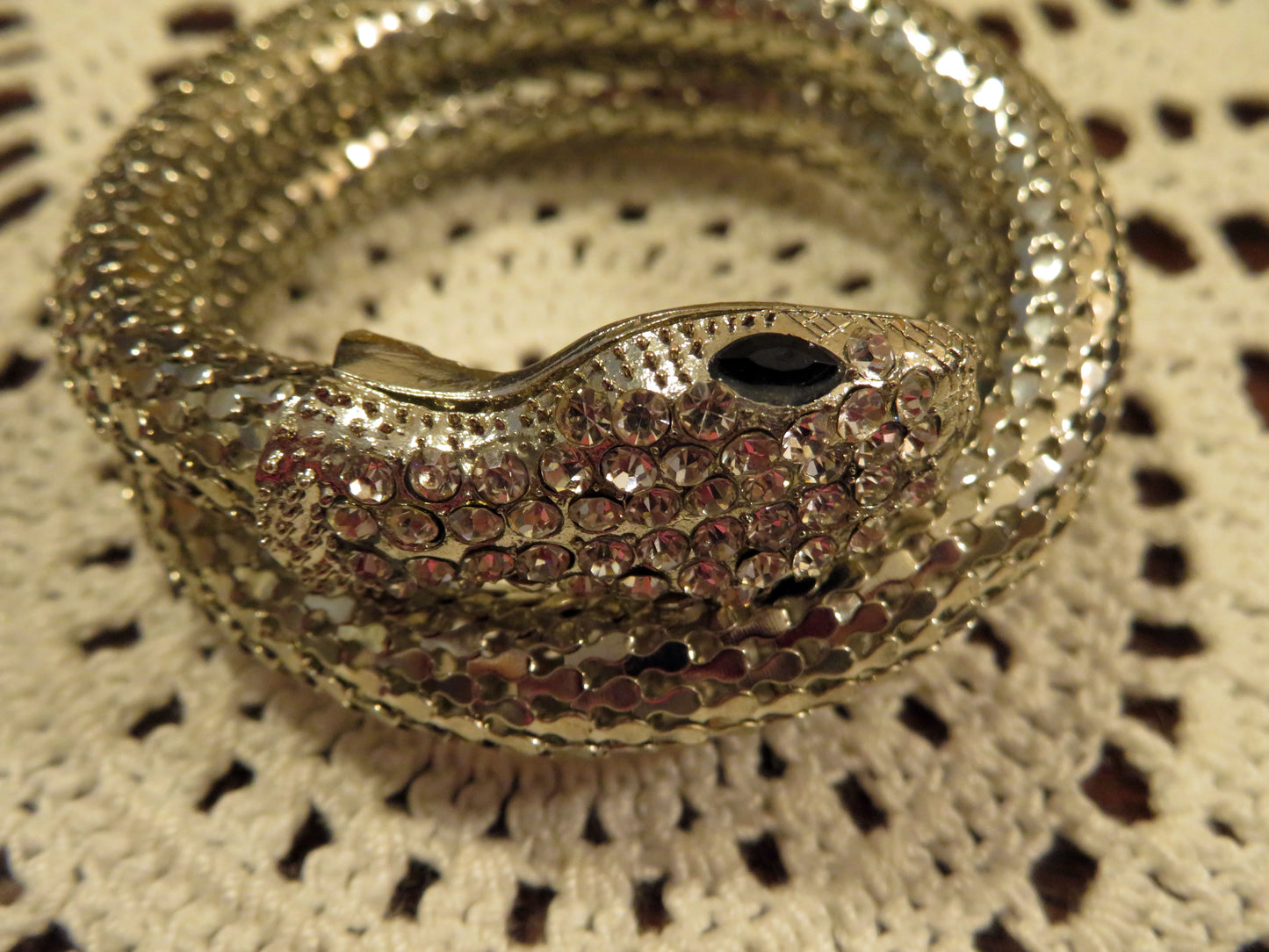 Silver Retro Snake Bracelet