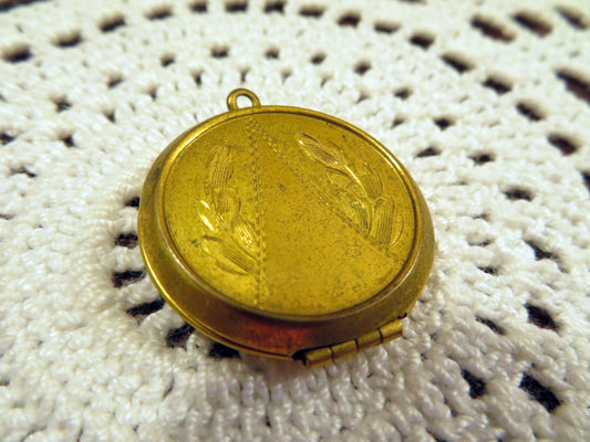 Antique Gold Flower Locket