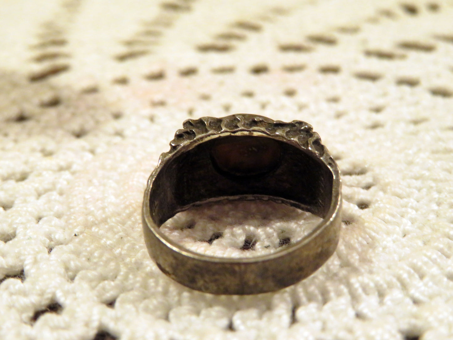 Vintage Silver Tiger's Eye Cabochon Ring