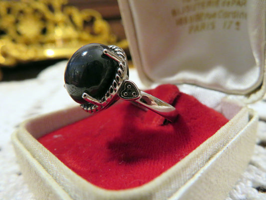 Vintage Silver Star Sapphire Ring