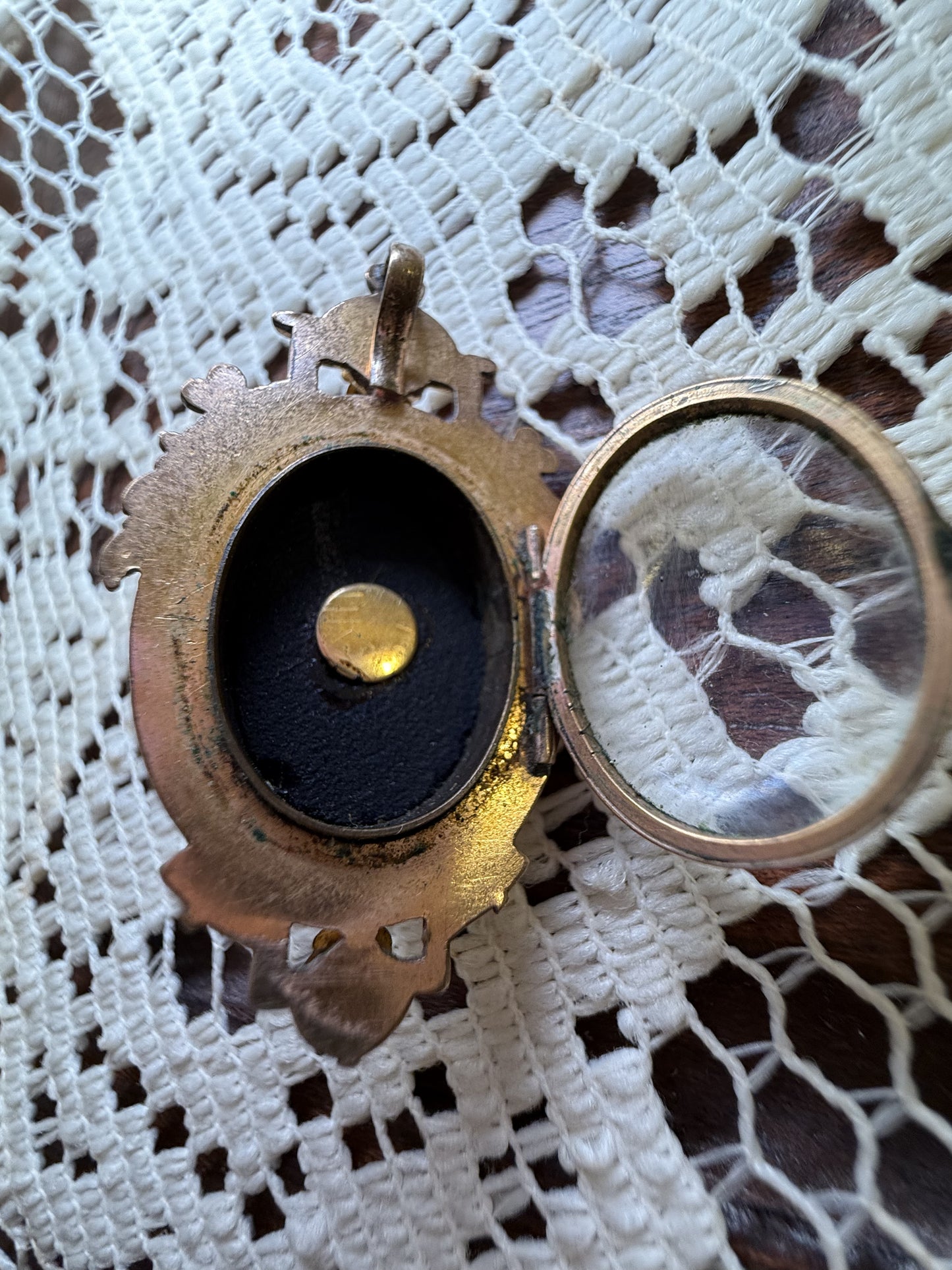 Antique Napoleon III Onyx Locket