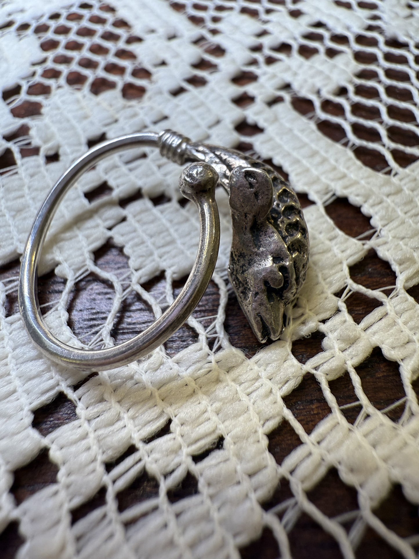 Vintage Silver Dolphin Ring