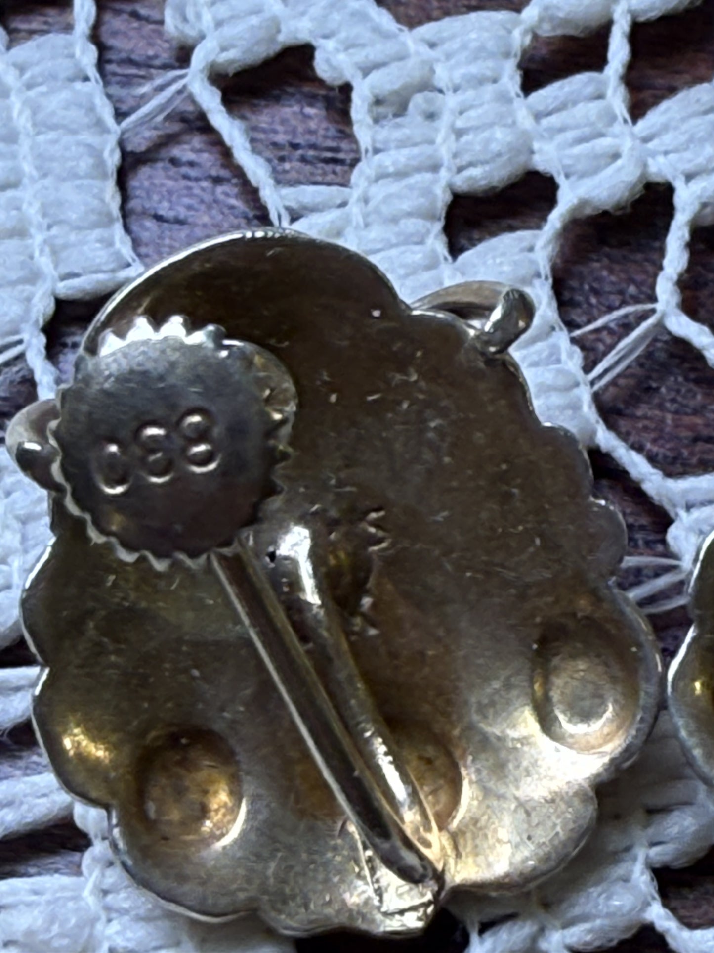 Antique Victorian Silver Acorn Earrings