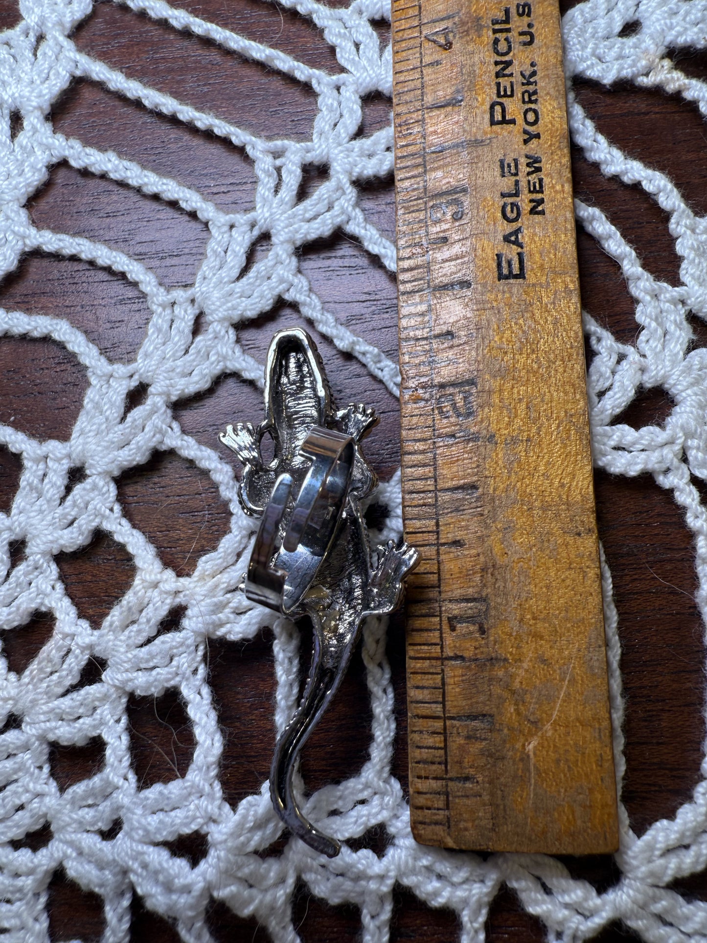 Vintage Crystal Alligator Ring