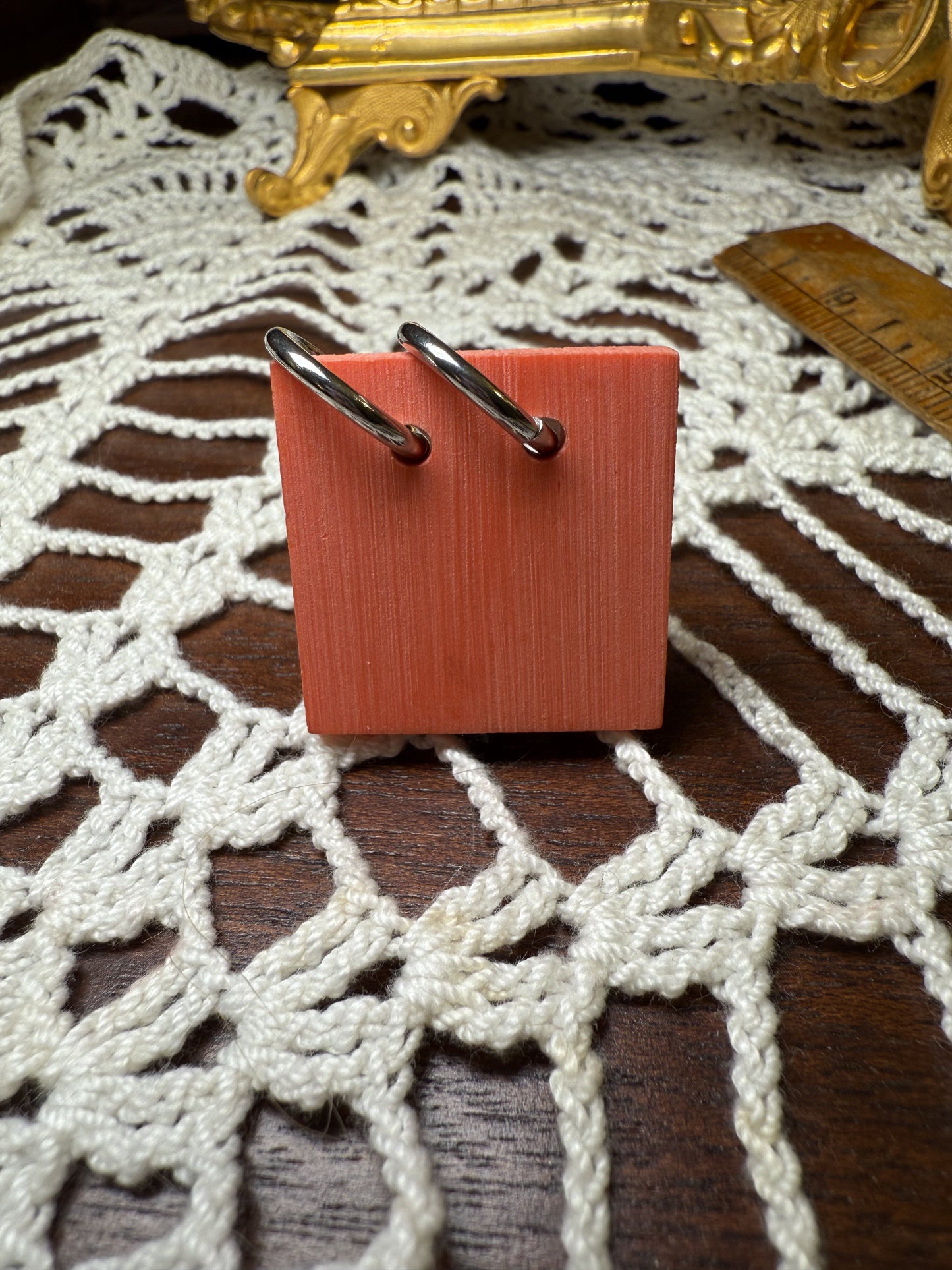 Vintage Pierced Square Box Ring