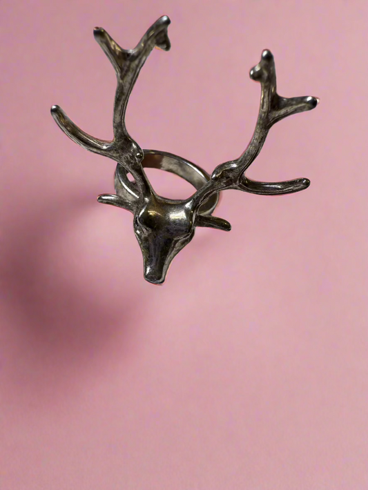 Vintage Giant Deer Ring