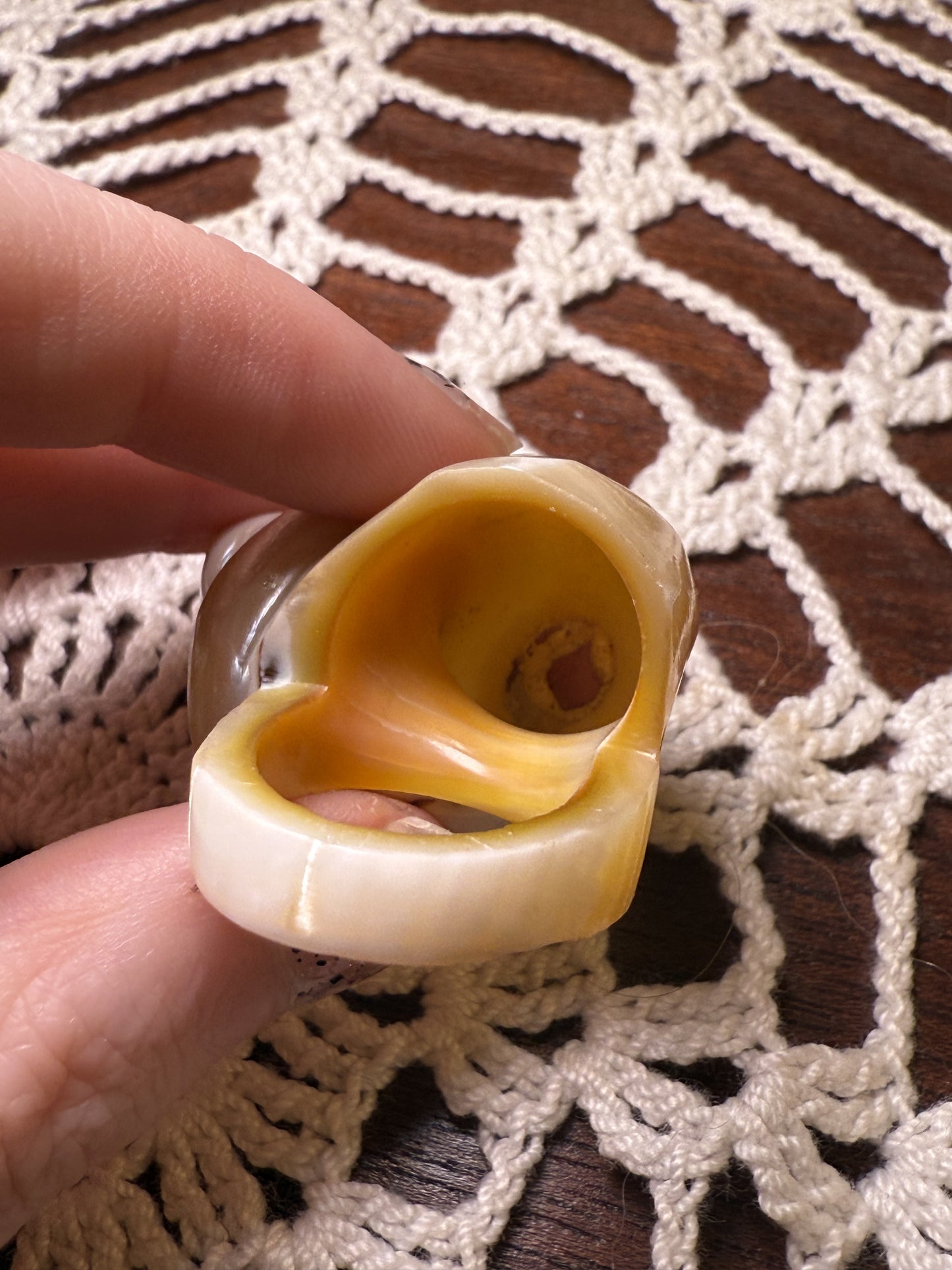 Vintage Huge Seashell Ring