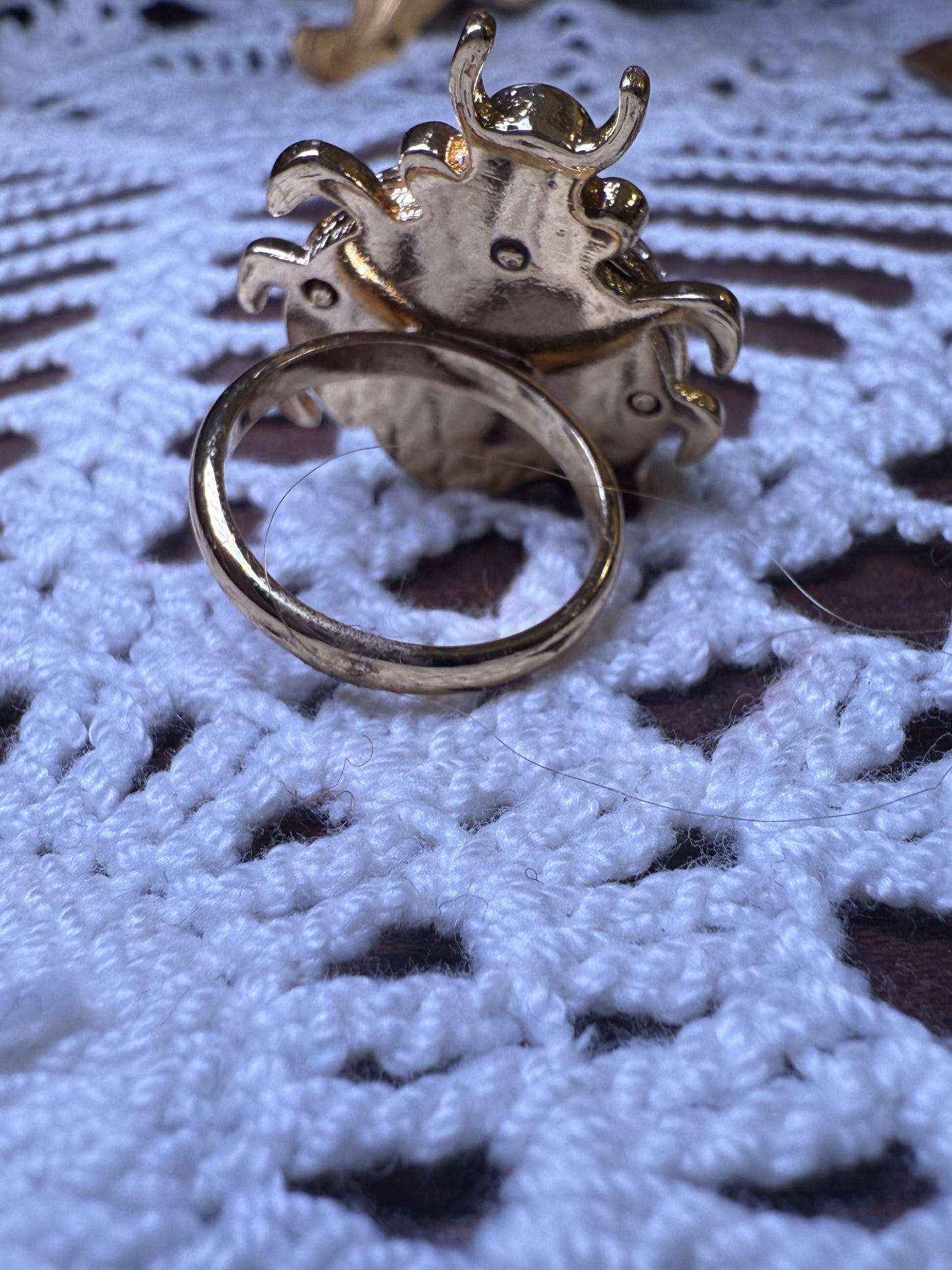 Kate Spade Crystal Bug Ring