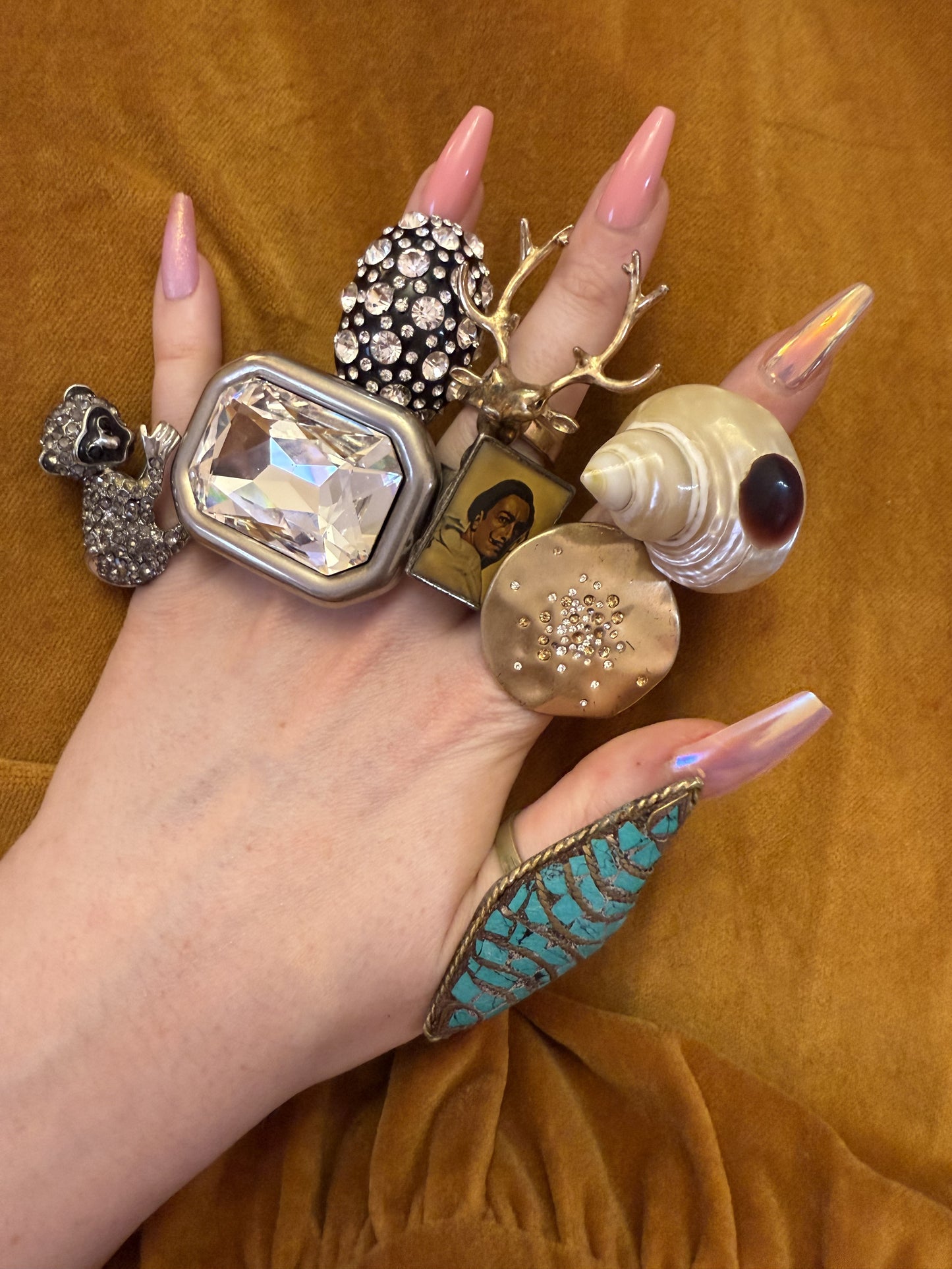 Vintage Huge Seashell Ring