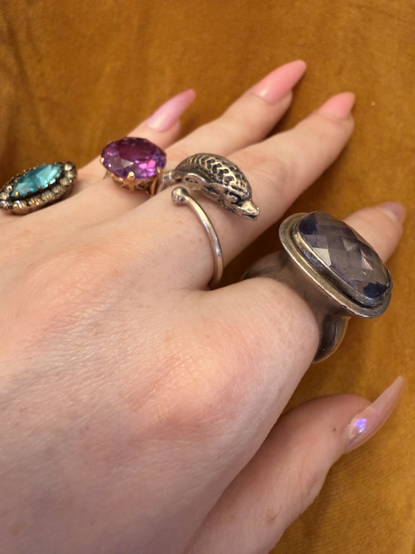 Vintage Silver Dolphin Ring