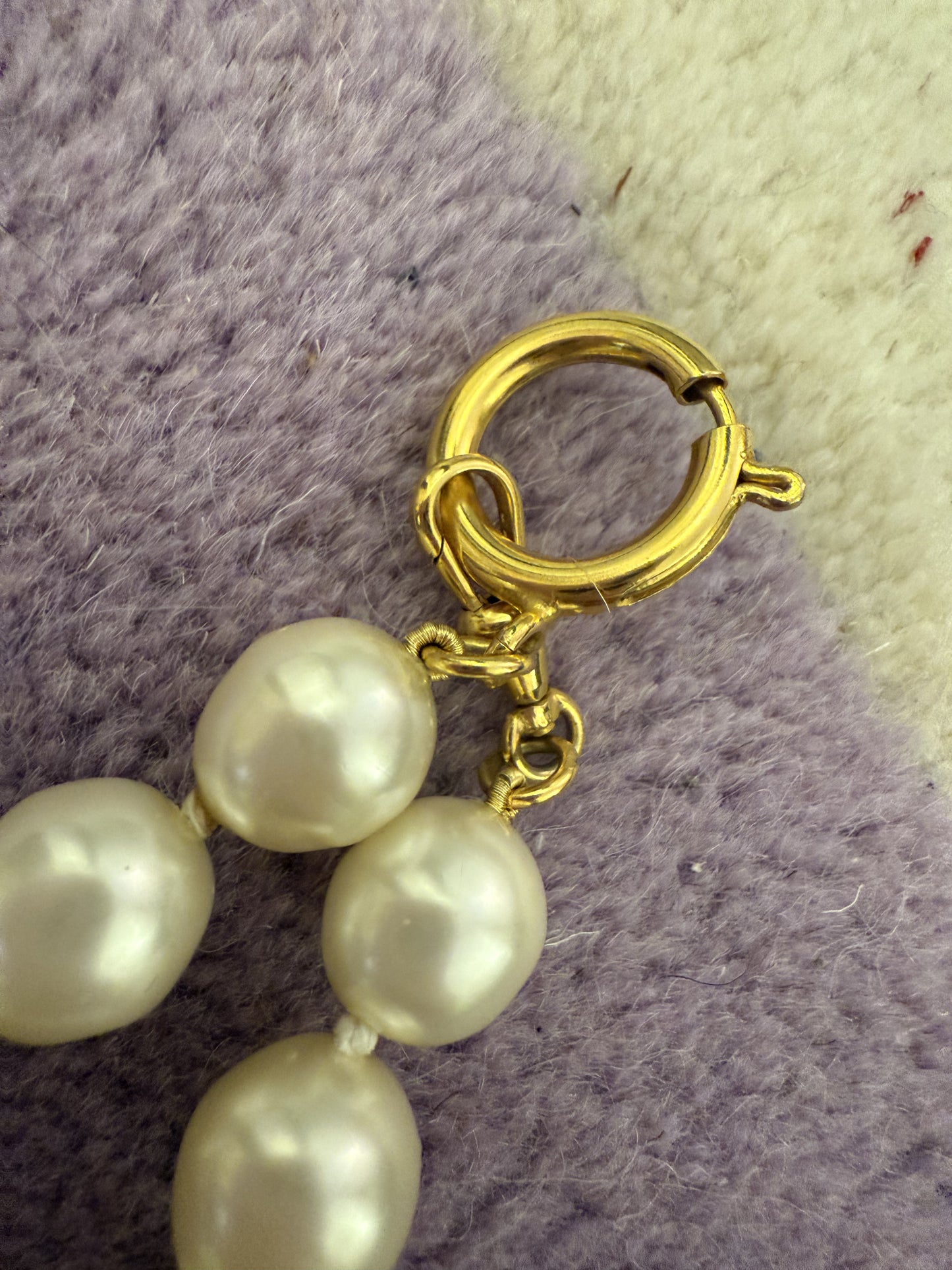 Vintage Chanel Byzantine Pearl Gold Pendant Necklace