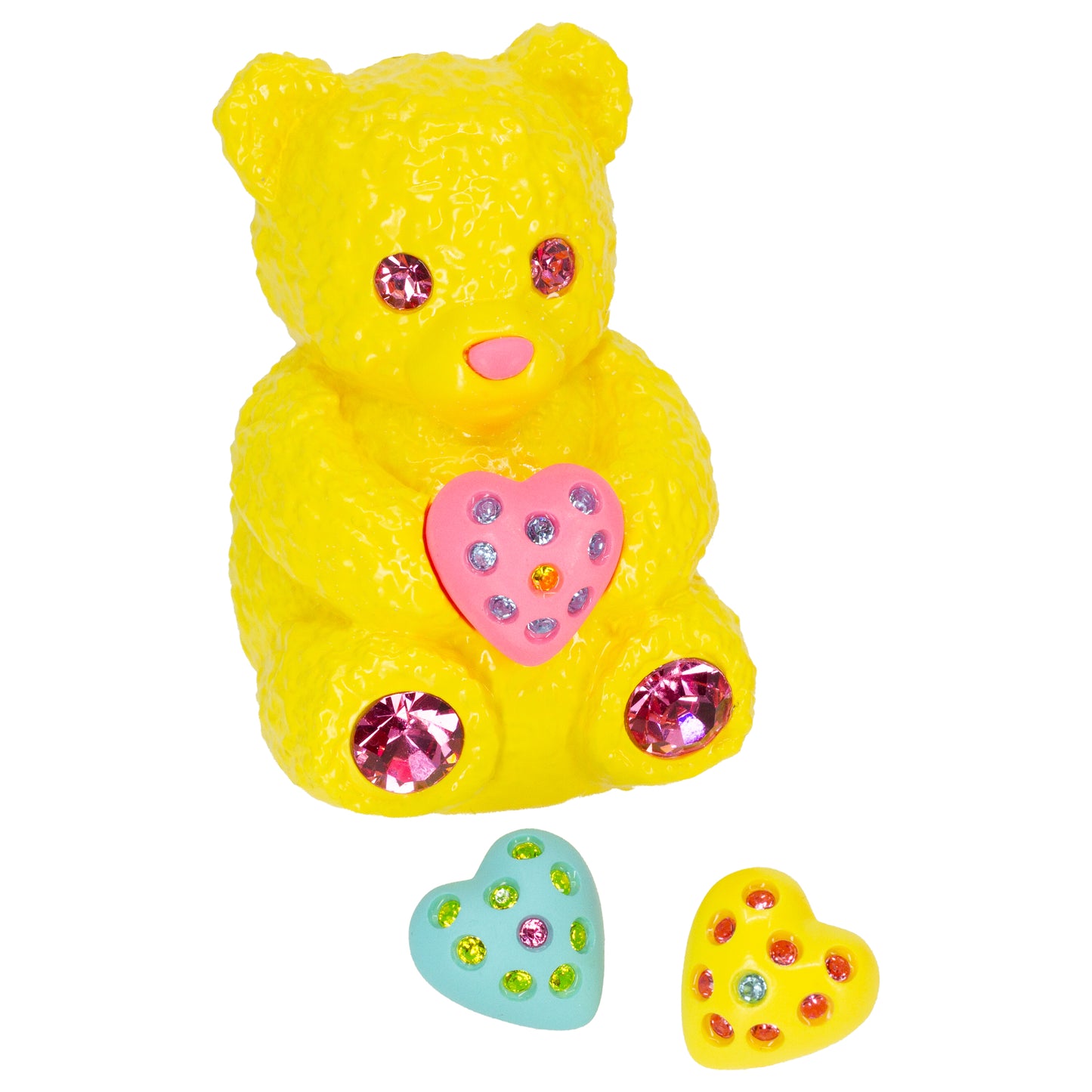 Butter Bear Heart Charm Mood Pendant