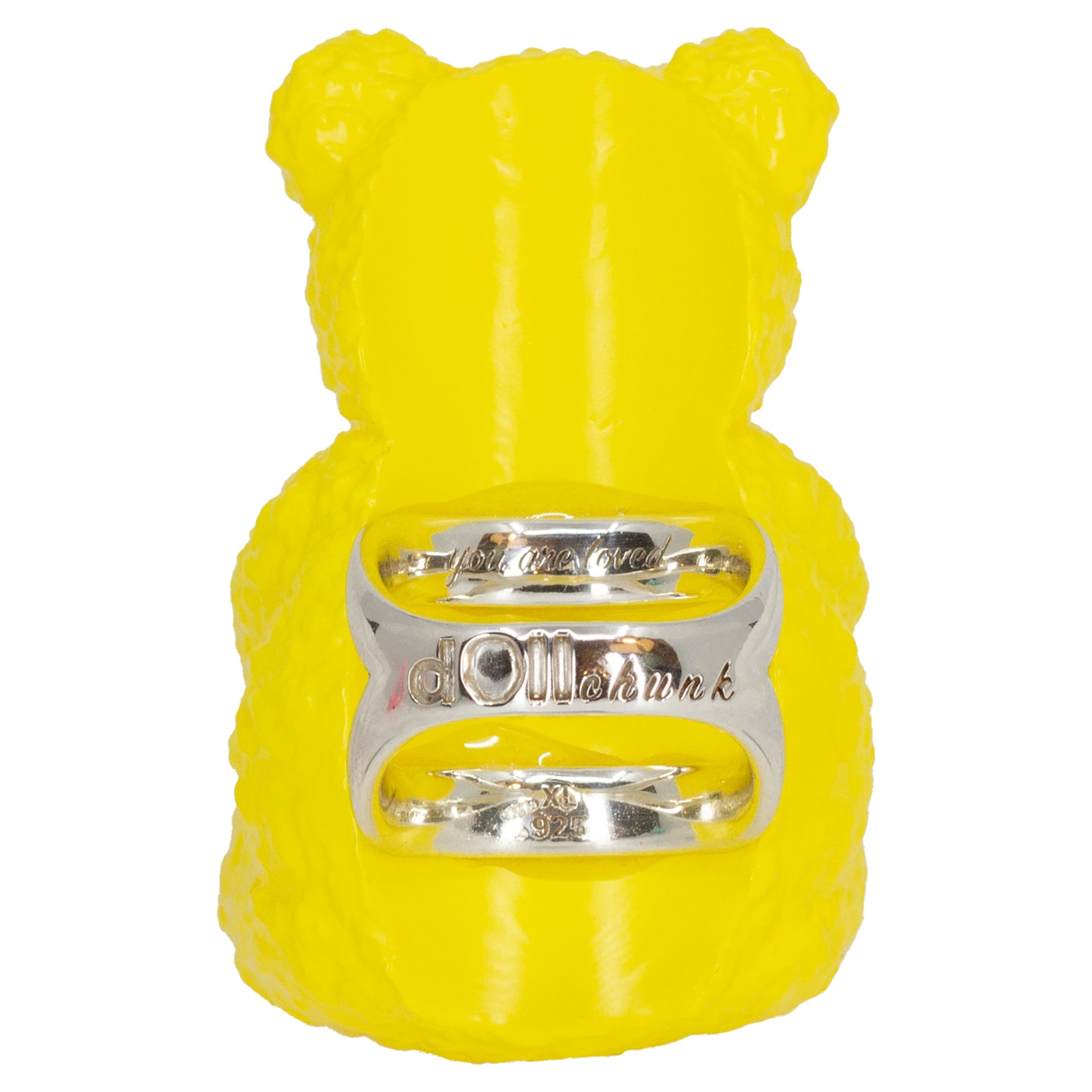 Butter Bear Heart Charm Mood Ring